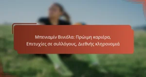 Μπενιαμίν Βινιόλα: Πρώιμη καριέρα, Επιτυχίες σε συλλόγους, Διεθνής κληρονομιά